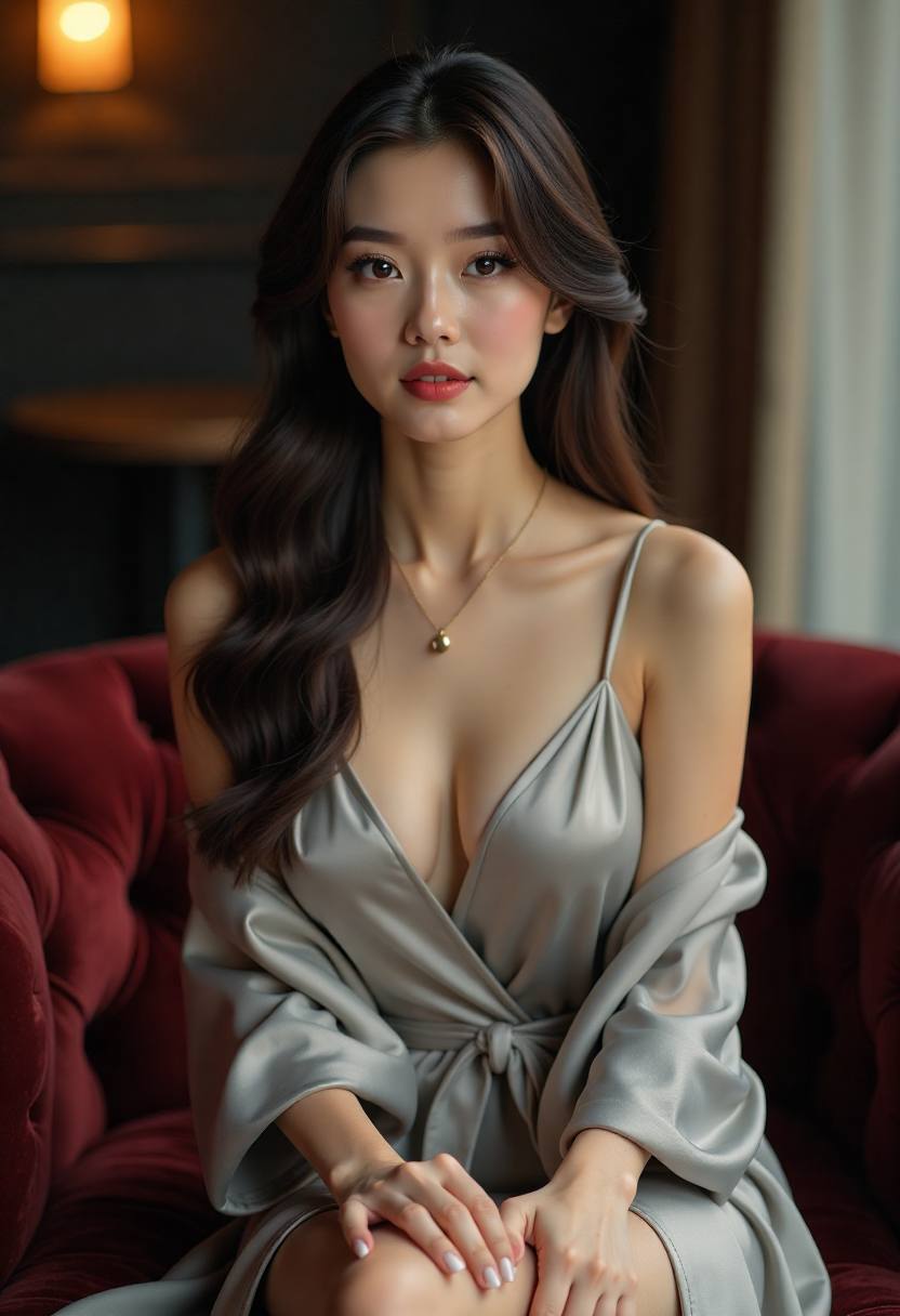 纱帘后面海报